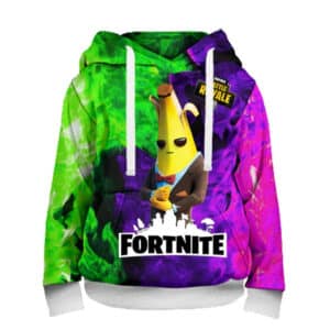 Fortnite Clothing | Unisex Fortnite Battle Royale Peely Hoodies & Sweatshirts | Fortnite Merch Type: Fortnite Sweats / Youth Fortnite Sweatshirt / Fortnite Hoodie Characters: Peely (outfit) Skin: Potassius Peels Style: Limited Edition Fortnite Battle Royale Peely Sweatshirts Materials: Polyester & Cotton Printing: High quality 3D printing Size: Adult sizes : XXS, XS, S, M, L, XL, 2XL, 3XL, 4XL - Refer to the size chart Children's sizes : 100, 110, 120, 130, 140, 150, 160 - Refer to the size chart Size recommendations : Please take one size above your usual size (If you usually wear S, choose a size M) This Fortnite Peely Hoodies is suitable for: Child, Boy, Girl, Teenager, Adult, Man, Woman Brawl Stars gift idea: Birthday, Party, Christmas, Reward, Souvenir, Homecoming, Surprise ... Made of a soft material, you'll love wearing this hoodie whether you're out and about or at home at any time. It's also a great gift to buy for your friends and Brawl Stars fans, you'll be sure they'll appreciate it. DELIVERY & RETURNS Expected Delivery: Production time is 2-5 working days. Estimated delivery time: Shipping Times. Return Eligibility: Please send back in original packaging, undamaged. Contact our support staff HERE, and we will assist you accordingly.